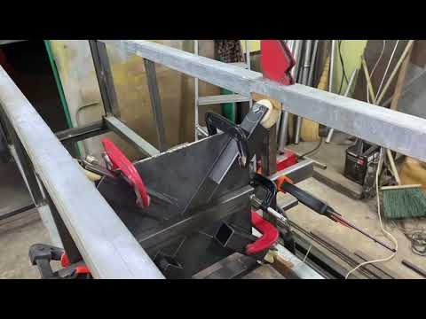 Видео: Изготовление мачты часть 6, делаю станок. homemade antenna mast