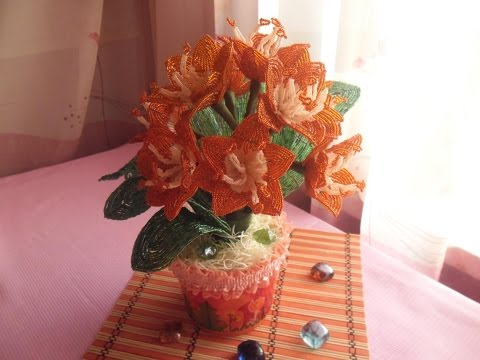 Видео: "Кливия из бисера" Урок № 1