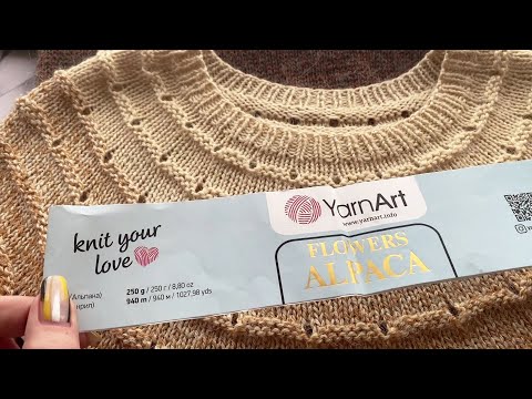 Видео: Сукня з пряжі YarnArt Flowers Alpaca.