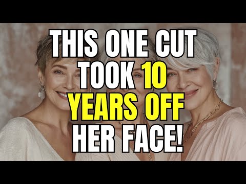 Видео: Выглядите на 10 лет моложе после 60: попробуйте эти короткие стрижки