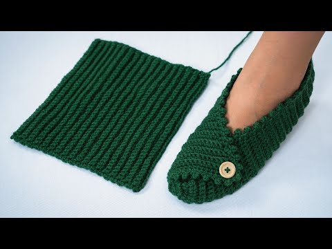 Видео: Проще простого - следки крючком из прямоугольника для начинающих!