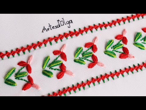 Видео: Ручная вышивка: декоративные стежки (урок № 12)