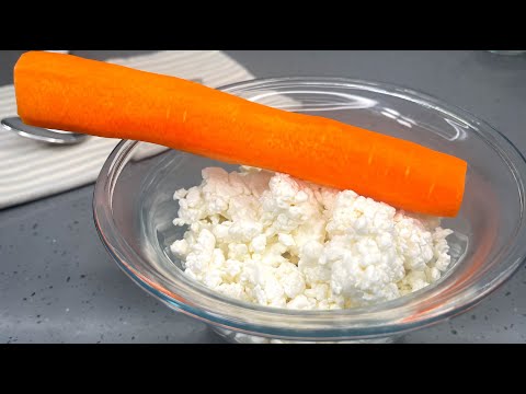 Видео: Три штуки съедаю за раз! Просто натираю морковь в ТВОРОГ,так ВКУСНО получается! Сырники "Золотистые"