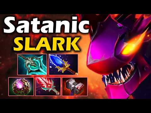 Видео: Сатаник на Сларке, СНОВА в МЕТЕ! - Satanic Slark 7.37 ДОТА 2
