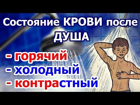 Видео: Состояние крови после приёма душа