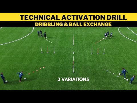 Видео: Техническое Упражнение | Контроль Мяча & Обмен Мячом | 3 Вариации