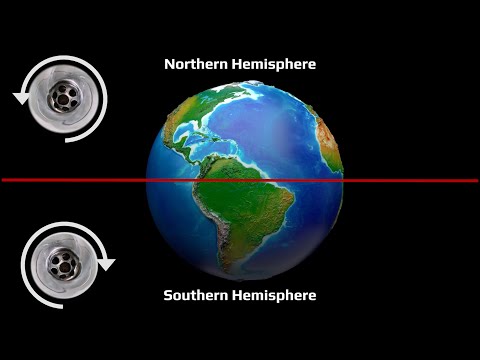 Видео: В каком направлении закручивается вода? (Эффект Кориолиса)