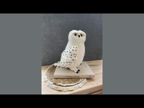 Видео: Часть 2. Готовые работы. Сова из Гарри Поттера спицами. Покупки