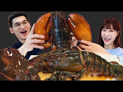 Видео: SOY SAUCE MARINATED RAW LOBSTER Звуки для еды MUKBANG