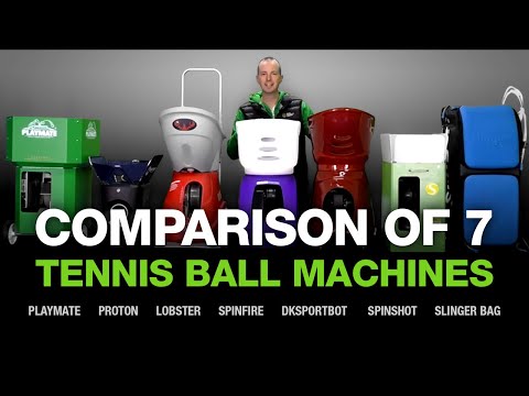 Видео: Сравнение и обзор 7 машин для производства теннисных мячей — Spinfire, Lobster, Proton и других