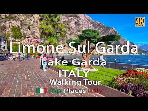 Видео: 🇮🇹 Лимоне-Суль-Гарда, Италия | Ciclopista del Garda | Прогулка 4K UHD с субтитрами