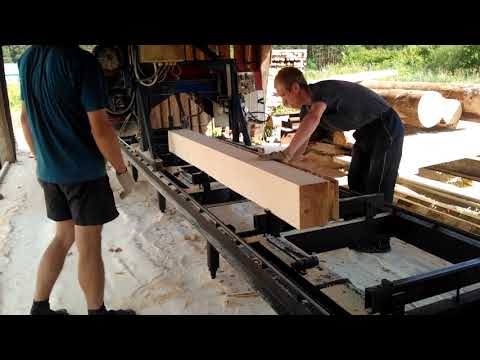 Видео: Распиловка / раскройка березы. Sawing birch.