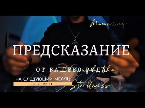 Видео: ПРЕДСКАЗАНИЕ ОТ ВАШЕГО РОДА. На следующий месяц. (Энергия #1!) 🧿✨🪬⚜️