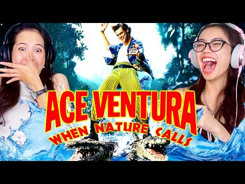 Видео: Реакция иностранок | Эйс Вентура: Когда зовёт природа | Первый просмотр