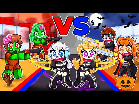 Видео: ЗОМБИ ПРОТИВ СКЕЛЕТОВ ПРОТИВ ВАМПИРОВ в Roblox Rivals...