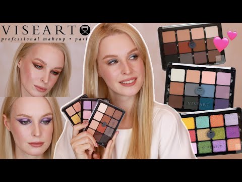 Видео: Мои палетки теней Viseart | Neutral Mattes, Cool Mattes & Coy