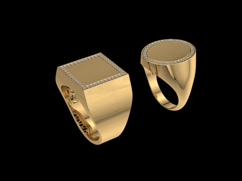 Видео: Построение перстней разной формы. (Rhinoceros)