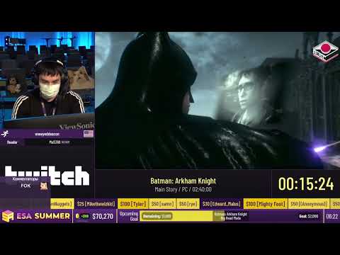 Видео: [RU] #ESASummer22 - Batman: Arkham Knight [Main Story] от oneyeyddeacon