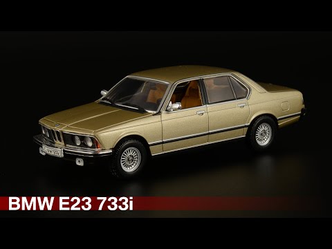 Видео: Первая Семёрка: BMW E23 733i /// Minichamps /// Масштабные модели автомобилей 1:43