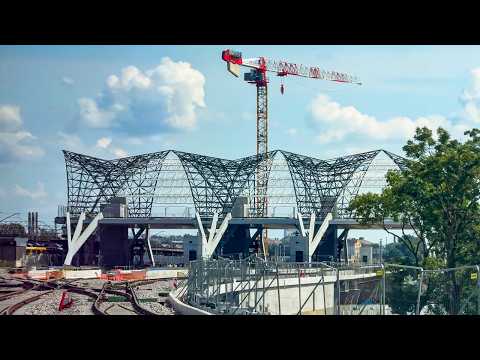 Видео: Строительство высокоскоростной железной дороги Rail Baltica на Рижском центральном вокзале 🇱🇻 | 2025