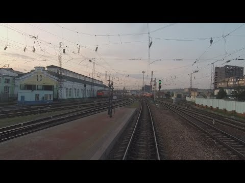 Видео: "Красноярск - Кача" из кабины машиниста