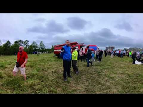 Видео: 360 Sakhalin Rochino - После реконструкции боевих действий, парк с. Рощино. 10 августа 2024