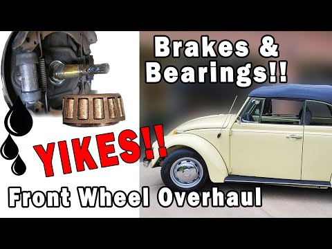 Видео: Передние тормоза и подшипники VW Beetle — катастрофа! Какой ужас!