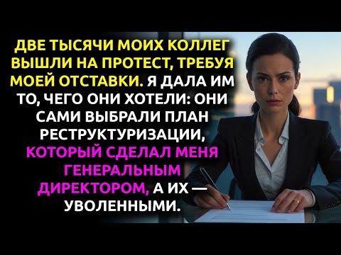 Видео: 2000 коллег протестовали ПРОТИВ моего ПОВЫШЕНИЯ. В итоге их протест сделал меня CEO, ИХ — уволенными