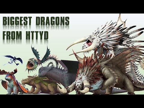 Видео: 10 самых больших видов драконов из HTTYD (Как приручить дракона)
