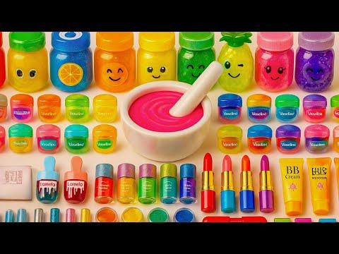 Видео: DIY Смешивание BB кремов, косметики и блёсток в радужный слайм | ASMR Слайм релакс