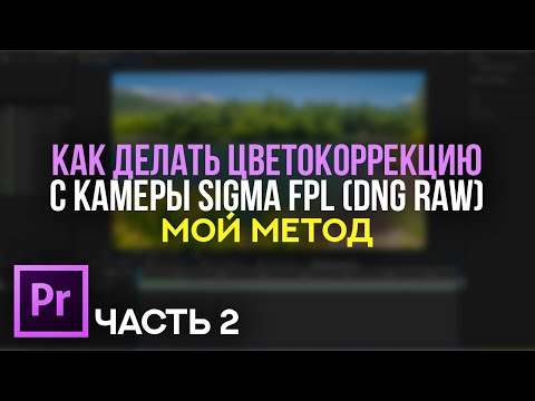 Видео: Как делать цветокоррекцию с камеры SIGMA FP L (DNG RAW) - Мой метод - Часть 2