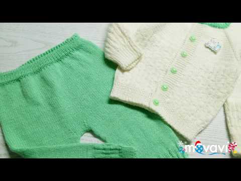 Видео: Детская кофточка спицами.Реглан сверху с ростком. 2 часть