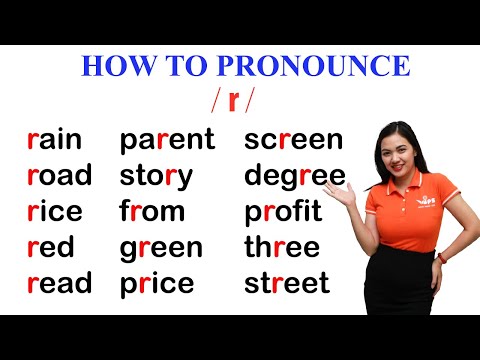 Видео: Как произносить звук «р» на английском языке | Английское произношение | Согласные | МФА