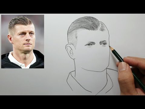 Видео: Как рисовать Тони Крооса [Урок по рисованию карандашом Тони Крооса]