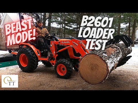 Видео: #82 Тест грузоподъемности тракторного погрузчика Kubota B2601 LA435 — сколько он поднял?