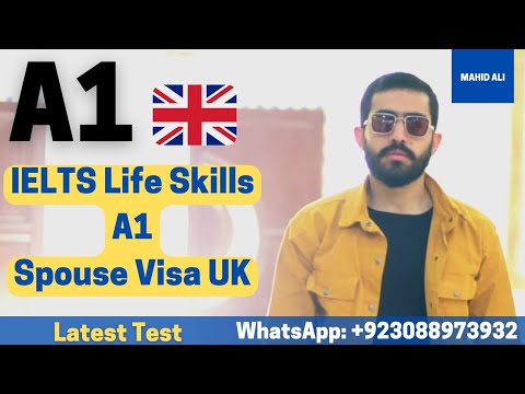 Видео: Образец теста IELTS Life Skills A1, 27 полных вариантов │ Тест на получение визы супруга/супруги ...