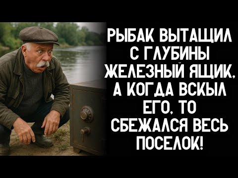 Видео: Рыбак вытащил с глубины железный ящик, а когда вскыл его, то сбежался весь поселок