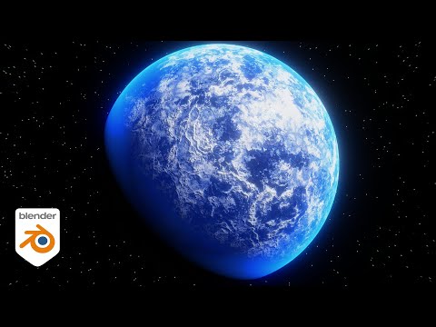 Видео: Процедурная ледяная планета 🪐 (урок по Blender)