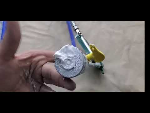 Видео: Нанесение декора "Американка" с помощью гидропоршневого аппарата HYVST и насадки для фактуры Wagner.