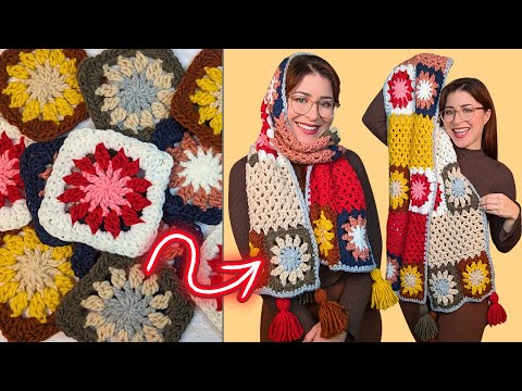 Видео: Как связать идеальный шарф на зиму крючком за ОДИН день