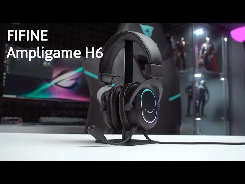 Видео: Игровые наушники FIFINE Ampligame H6