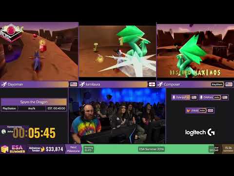 Видео: RU Spyro the Dragon Any%(race) от @Composer vs. @Dayoman vs. @lumilaura   #ESASummer2025