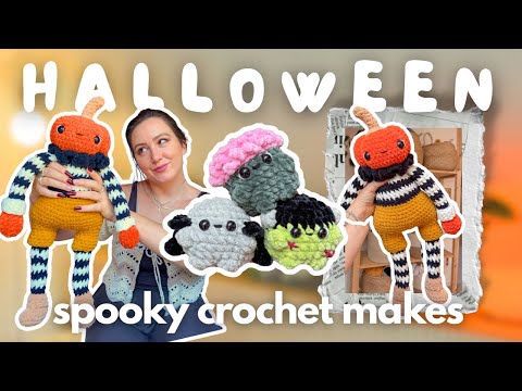Видео: Я включила полноценный режим вязания крючком на Хэллоуин! 🎃 Студийный видеоблог 🧶