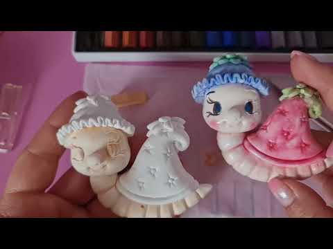 Видео: Приказни вълшебства www.hobby-crafts.com - оцветяване на отливки с пастели.