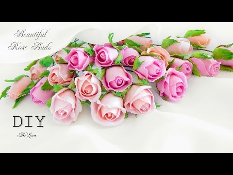 Видео: БУТОН РОЗЫ, МК / DIY Beautiful Rose Buds