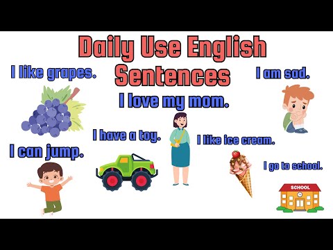 Видео: Ежедневная практика разговорной речи на английском языке | Простые предложения на английском язык...