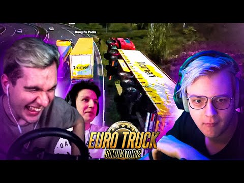 Видео: Братишкин ВЫКИНУЛ Вованыча с ДОРОГИ а Мазеллов помог | Euro Truck Simulator 2| Нарезка стрима ФУГАTV