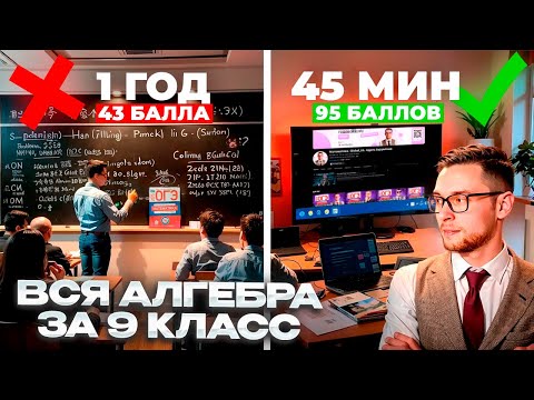 Видео: Вся Алгебра за 9-ый класс с Нуля