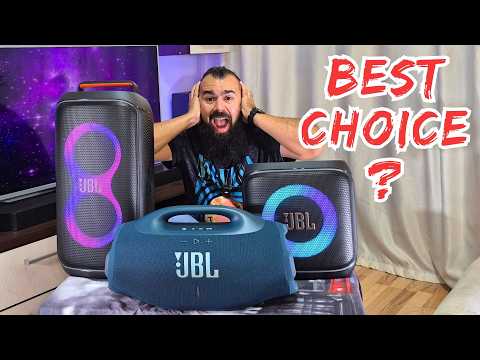Видео: Кто лучше? JBL Boombox4 против JBL Partybox 120 против JBL Partybox Encore2