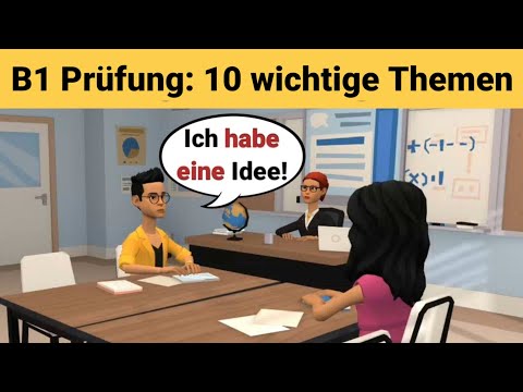 Видео: Устный экзамен по немецкому языку B1 | Планируем что-то вместе/диалог | 10 важных тем | говорить